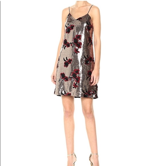 Sam Edelman Floral Sequin Dress - Picture 1 of 7